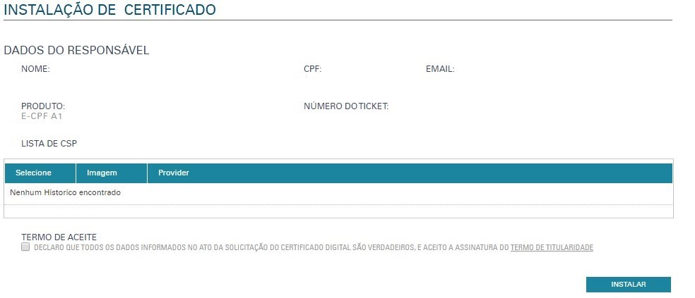 lista de csp | IFTec Certificadora